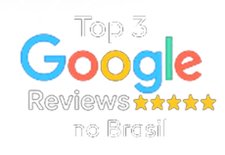 Top 3 no Google Reviews — nota 5,0 — no Brasil